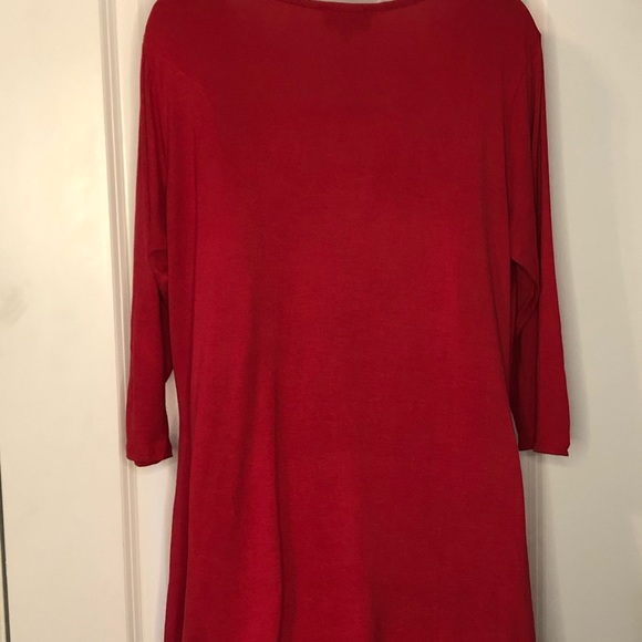 NWT Glitterscape Red Sharkbite Top Size M - Picture 7 of 8